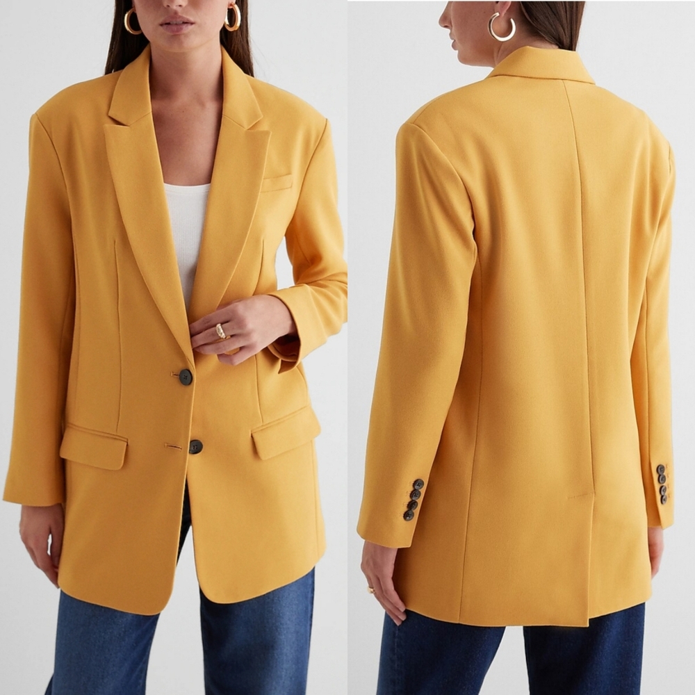 Express Women's Yellow Blazer